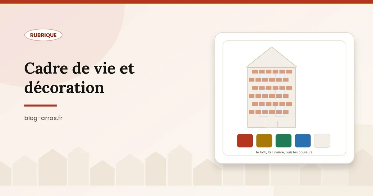 Une maison de ville en brique et le nuancier du cadre de vie arrageois